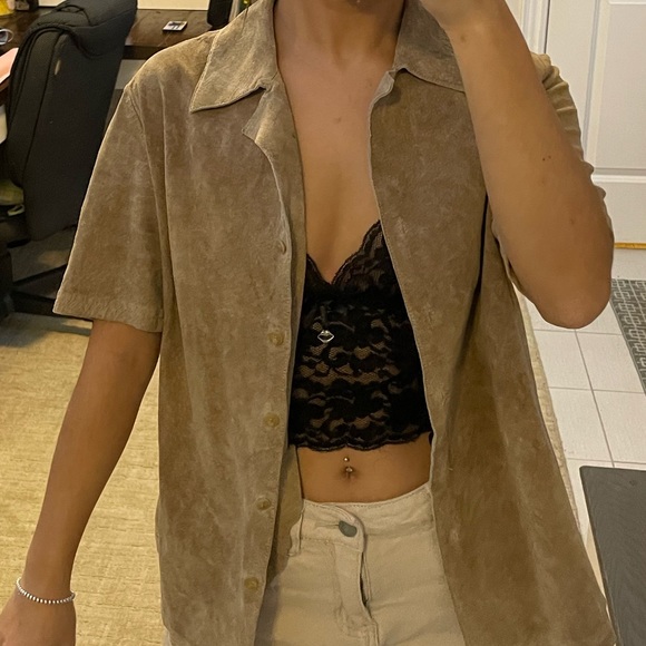 Suede danier top - Picture 3 of 3